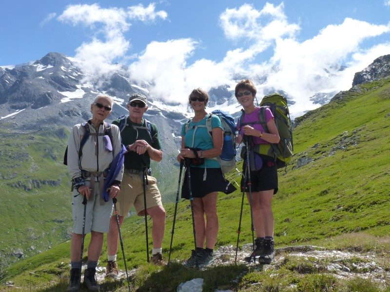 Hikers in the Vanoise French Alps